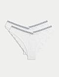 2pk Cleo Lace Miami Brazilian Knickers
