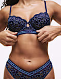Soutien-gorge à balconnet à armatures et dentelle Cleo, bonnets A&nbsp;à&nbsp;E