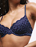 Cleo Lace Wired Demi Cup Bra (A-E)