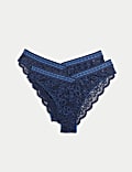 2pk Cleo Lace Miami Brazilian Knickers