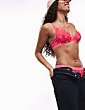 Karina Embroidery Wired Plunge Bra (A-E)