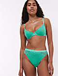 Lotta Ribbed Wired Demi Bra with Cotton (A-E)