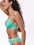 Lotta Ribbed Wired Demi Bra with Cotton (A-E)