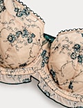 Helena Embroidery Wired Demi Cup Bra (F-H)
