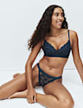 Cleo Sequin Lace Non Wired Plunge Bra