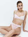 Helena Embroidery Wired Demi Cup Bra (A-E)