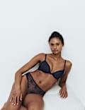 Helena Embroidered Wired Plunge Bra (A-E)