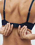 Ida Lace Wired Demi Cup Bra (A-E)