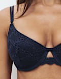 Ida Lace Wired Demi Cup Bra (A-E)