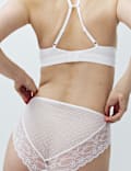 2 Pack Ida Lace High Waisted High Leg Knickers