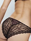 Luna Spot Lace Brazilian Knickers