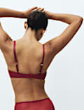 Lace Non Wired Push Up Plunge Bra A-E