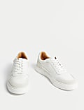 Leather Lace Up Trainers with Freshfeet™