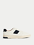 Lace Up Retro Court Trainers