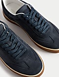 Suede Lace-Up Trainers