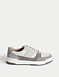 Leather Lace Up Trainers