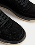 Suede Lace-Up Trainers