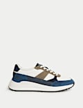 Leather Lace Up Trainers