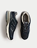 Leather Lace Up Trainers