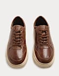 Leather Lace up Trainers