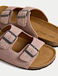 Suede Slip-On Corkbed Sandals