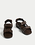 Ledersandalen mit Klettverschluss