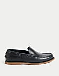 Leather Slip-On Boat Shoes