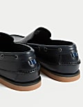 Leather Slip-On Boat Shoes