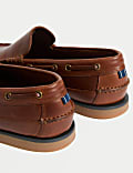 Leather Slip-On Boat Shoes