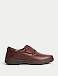 Wide Fit Leather Riptape Shoes