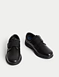 Wide Fit Leather Riptape Shoes