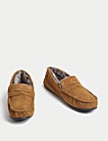 Suede Slippers with Freshfeet™