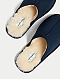 Suede Mule Slippers with Freshfeet™