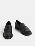 Leather Slip On Loafers