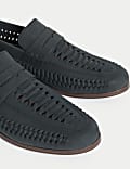 Nubuck Woven Loafers