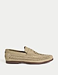 Υφαντά loafer από δέρμα nubuck