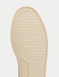 Suede White Sole Lace Up Loafers
