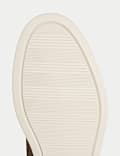 Suede White Sole Slip-On Loafer Boots