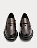 Leather Slip-On Loafers