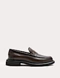Leather Slip-On Loafers
