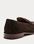 Suede Saddle Loafers