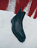 Leather Waterproof Pull-On Chelsea Boots