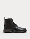 Leather Brogue Chukka Boots