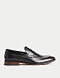 Leather Slip-On Loafers