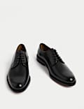 Wide Fit Leather Derby Shoes