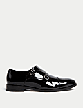 Leather Double Monk Strap Shoes