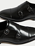 Leather Monk Strap Shoes
