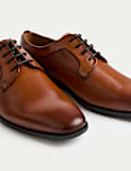 Derbys en cuir texturé