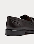 Leather Fringed Loafers
