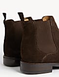 Wide Fit Suede Pull-On Chelsea Boots